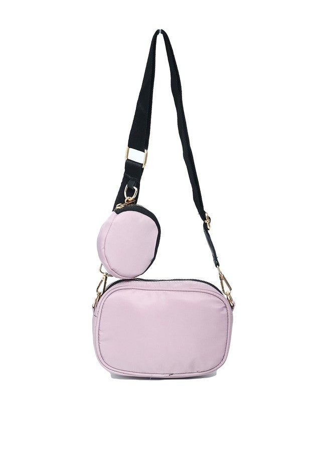 Donicy Women's Stylish Parachute Camera Design Sling Bag, Beige - Image 4